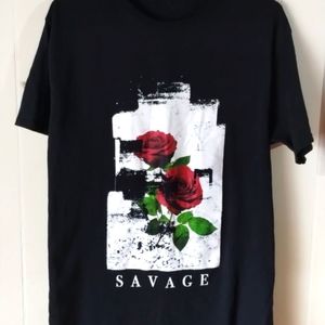 Savage Rose Graphic T-Shirt.